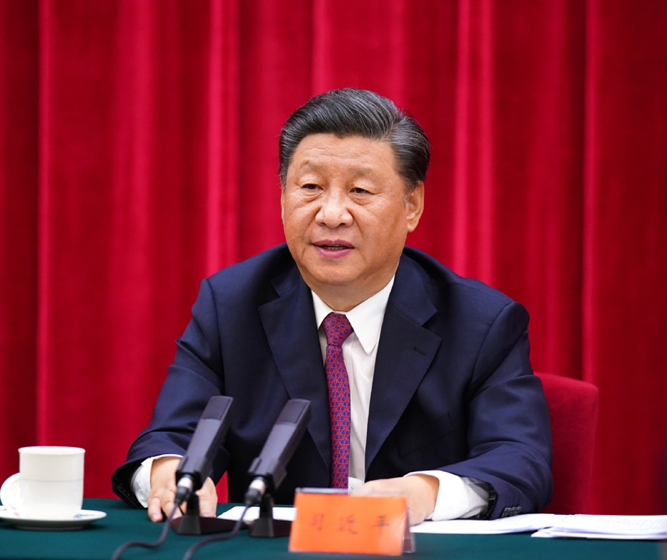 2020年9月3日下午，中共中央、國務院、中央軍委在北京人民大會堂舉行座談會，紀念中國人民抗日戰(zhàn)爭暨世界反法西斯戰(zhàn)爭勝利75周年。中共中央總書記、國家主席、中央軍委主席習近平出席座談會并發(fā)表重要講話。新華社記者 謝環(huán)馳 攝